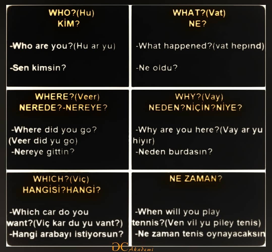 Who? What? Where? Why? Which?